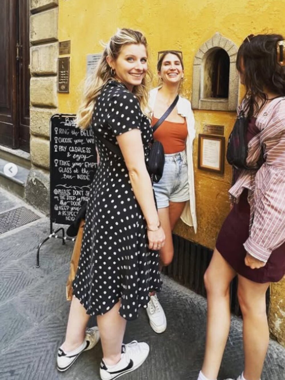 Vintage 90s Kate Hill Black & White Silk Polka Dot Button Front Midi Dress 4